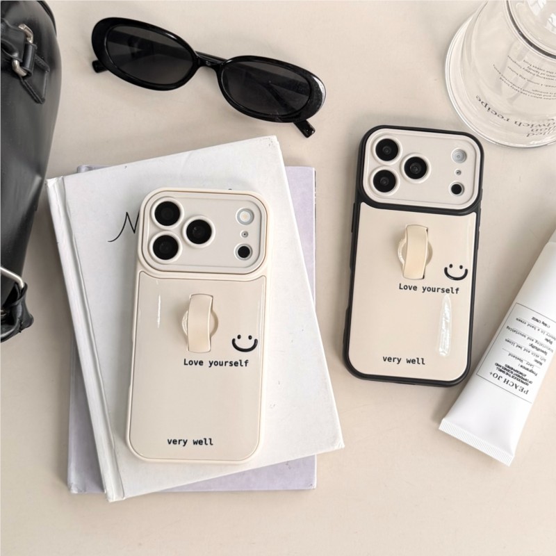 Phone Ring Holder - Korean Ins Style Smile Letter Phone