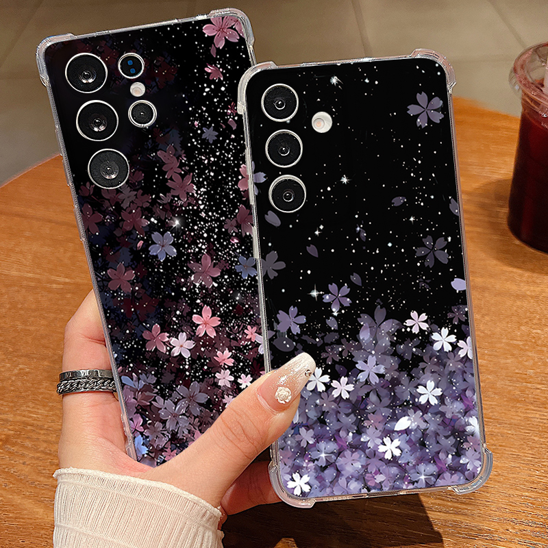 Phone Case Clear - Cherry Blossom Pattern Phone Case For