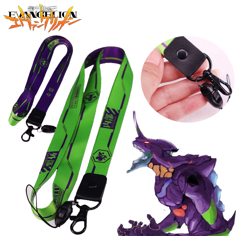 Phone Accessories Hanging - Evangelion Anime Phone Lanyard Keychain Detachable