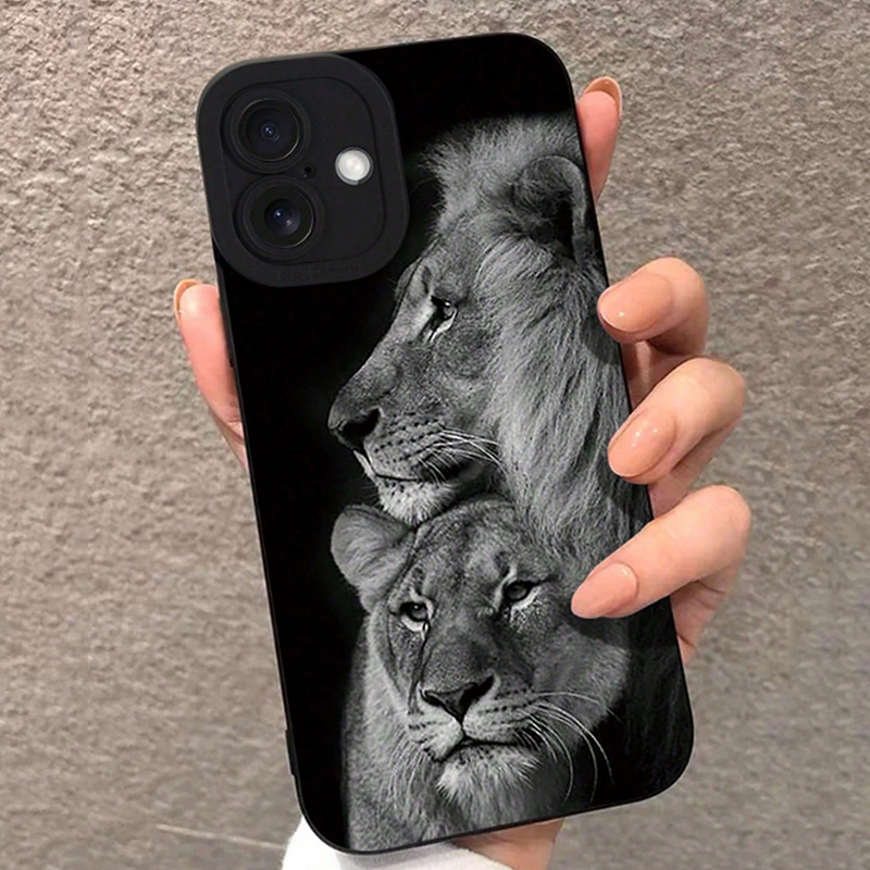 X Phone Accessories - Detailed and Perforated Colorful Lion Print