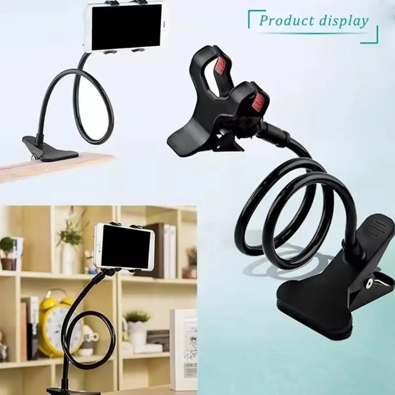 Desk Phone Stand - Gooseneck Phone Holder for Bed Desk