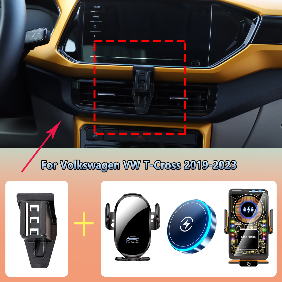 Phone Accessories Rack - Car Phone Holder vent For Volkswagen