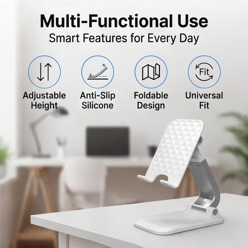 Desk Phone Stand - Desktop Phone Stand Tablet Live Streaming