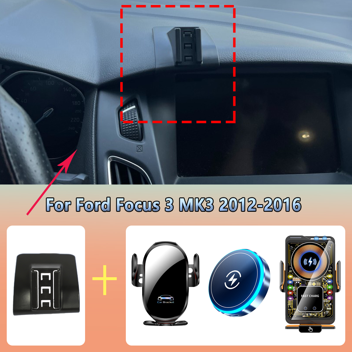 Phone Accessories Rack - Car Phone Holder vent For Ford
