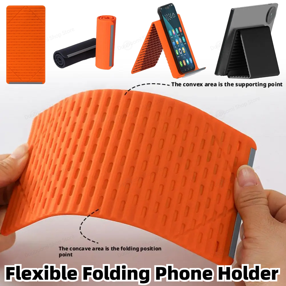 Desk Phone Stand - Flexible Folding Phone Holder Creative Foldable