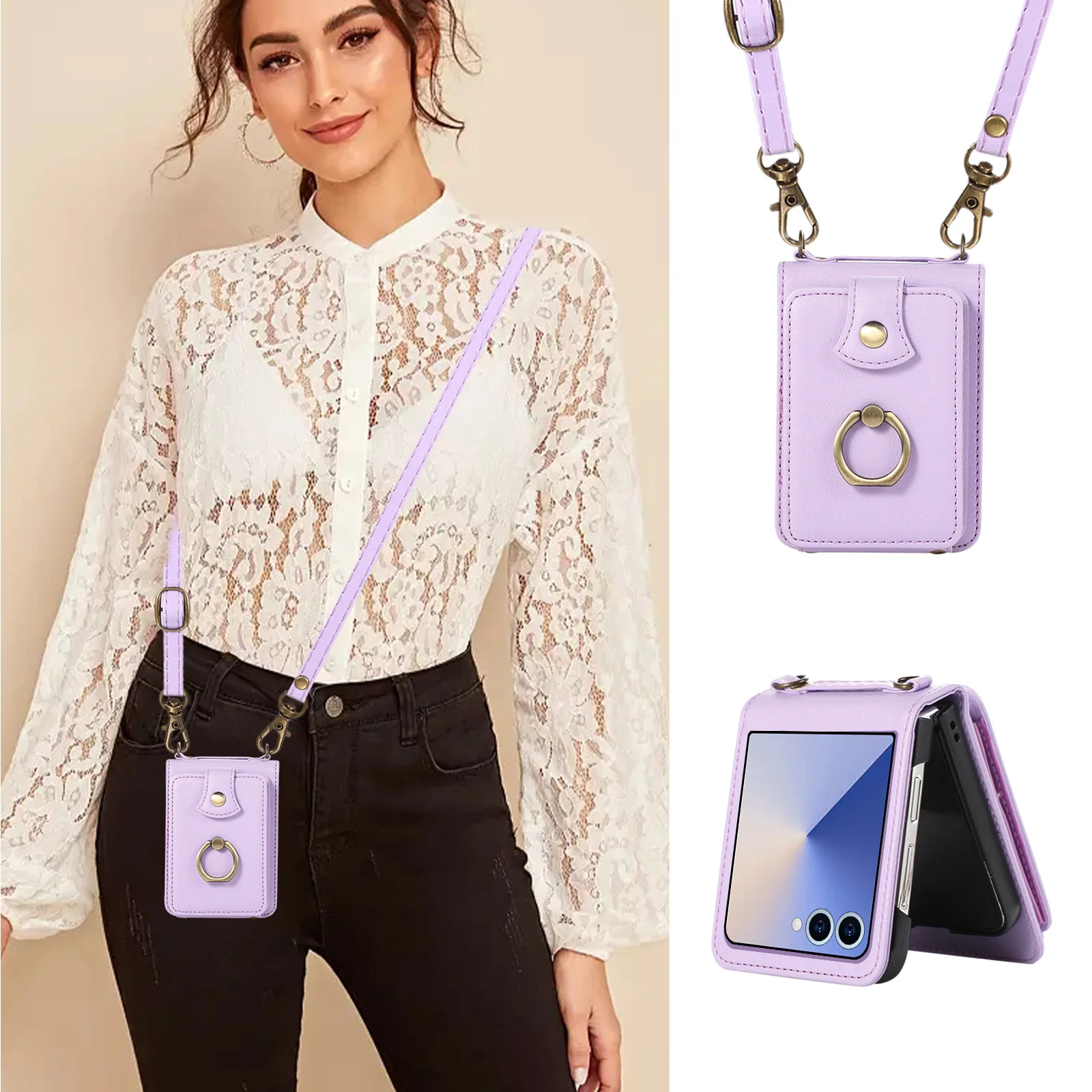 Leather Wallet Phone Case for  - Phone Accessories And Gadget 评论和价格