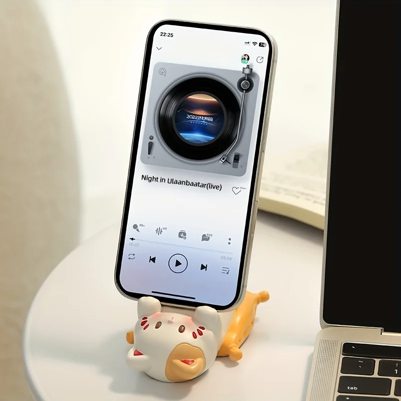 Cute Cartoon Cat Desktop Ornam - Desk Phone Stand 评论和价格