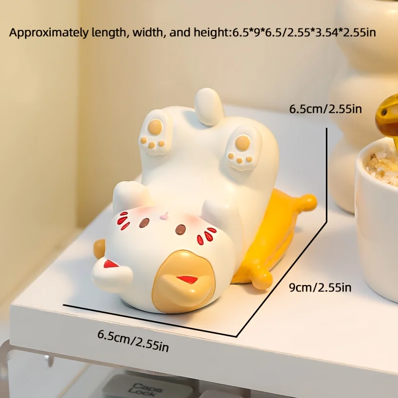 Cute Cartoon Cat Desktop Ornam - Desk Phone Stand 评论和价格
