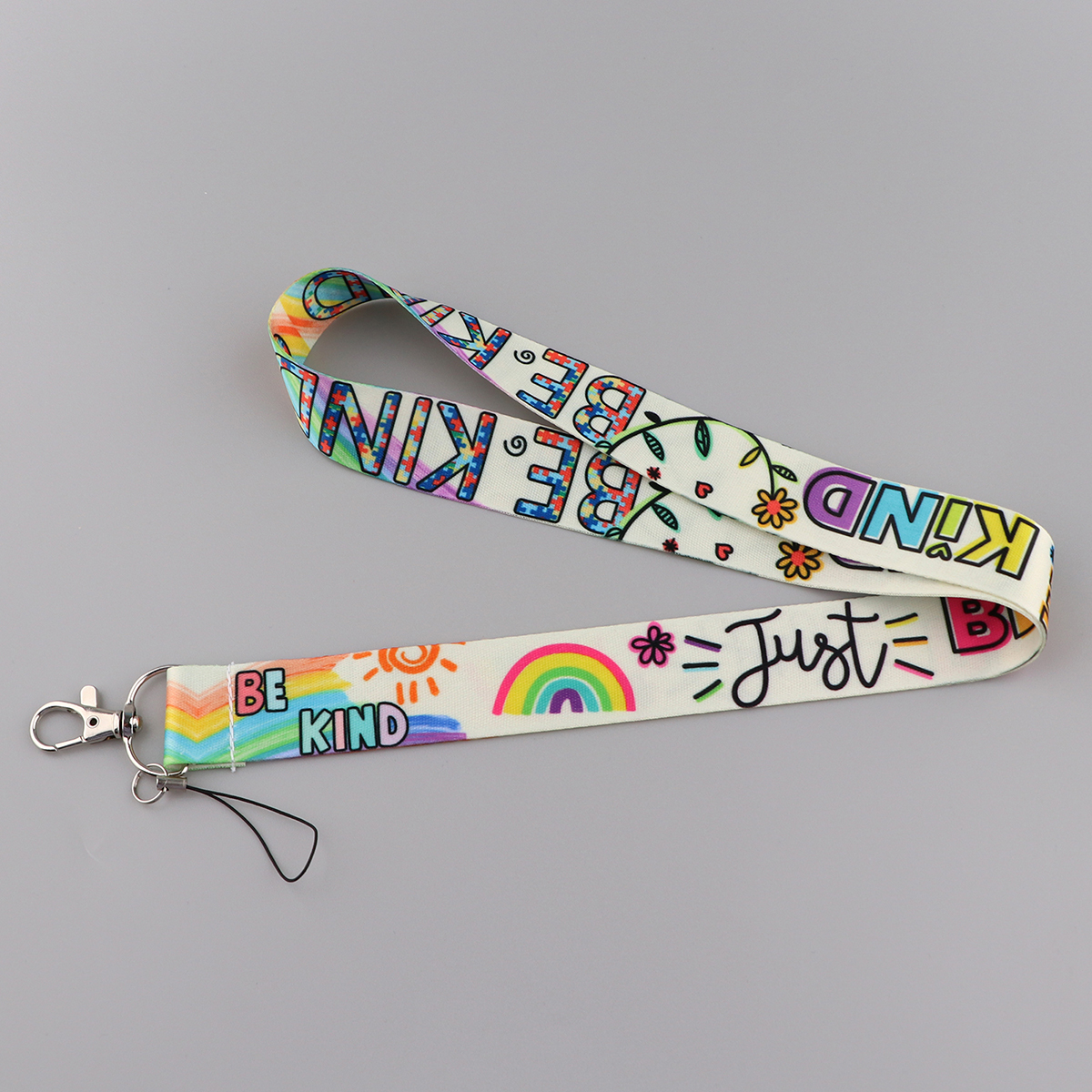 Rainbow Lanyards For Keychain  - Neck Hanging Phone Holder 评论和价格