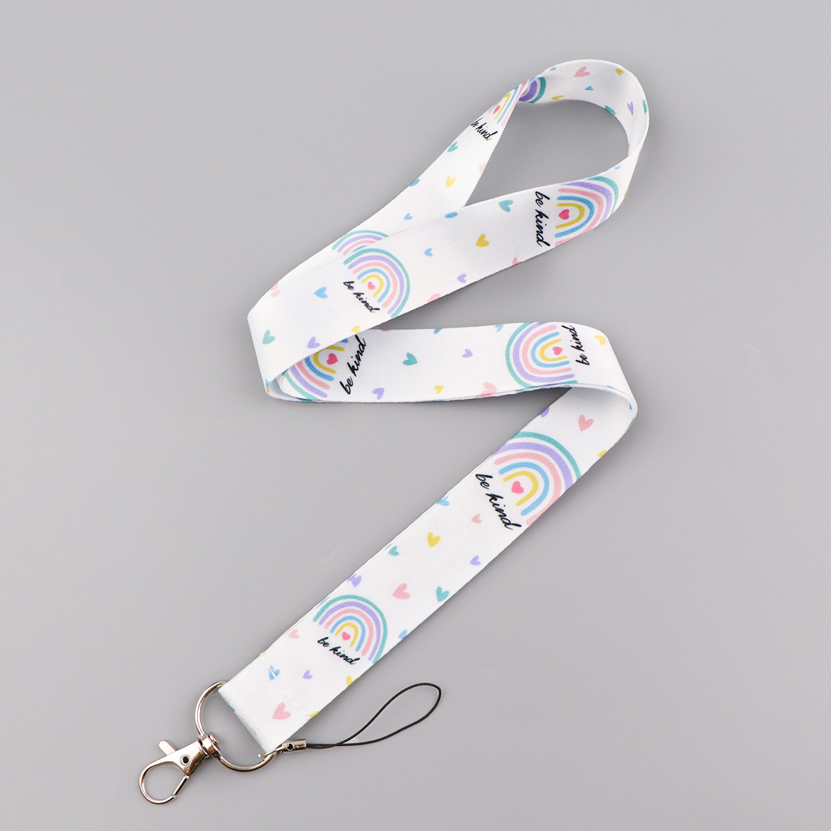 Rainbow Lanyards For Keychain  - Neck Hanging Phone Holder 评论和价格