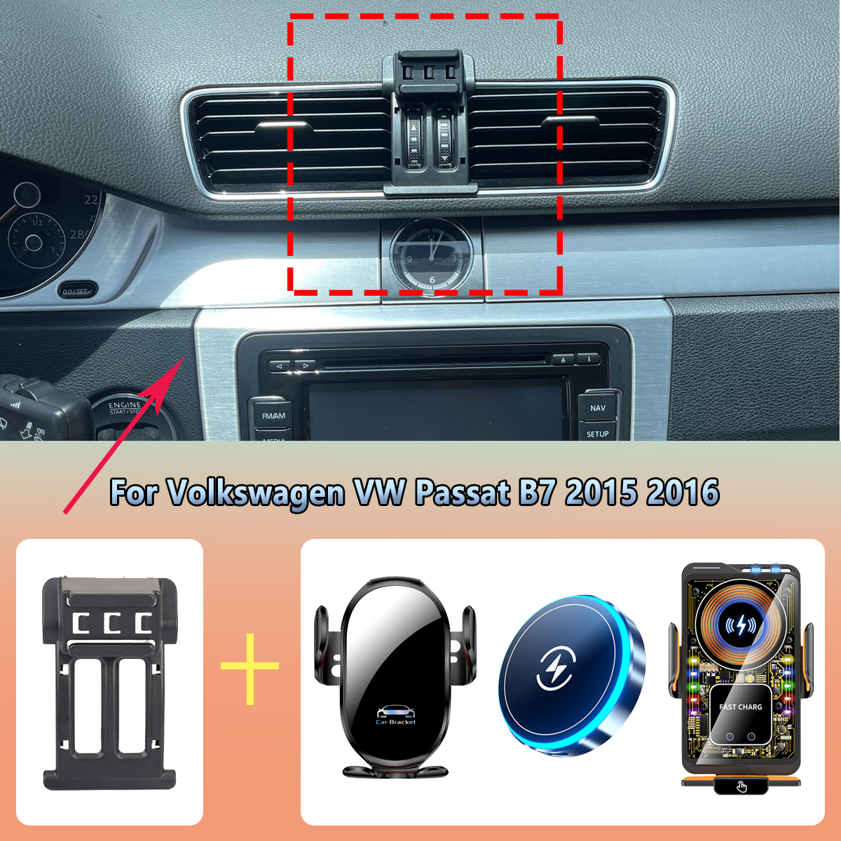 Car Phone Holder vent For Volk - Phone Accessories Rack 评论和价格