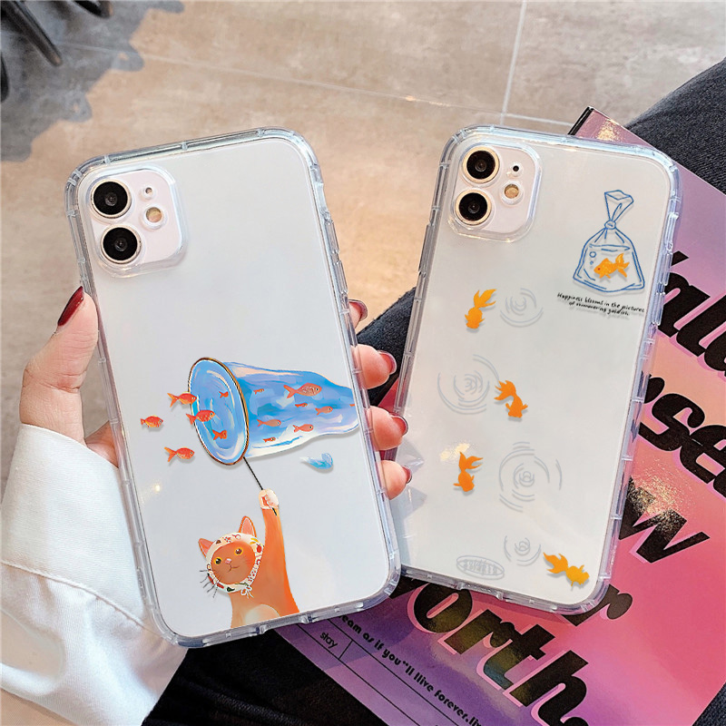 Lovely Fishes Clear Phone Case - Phone Case Clear 评论和价格