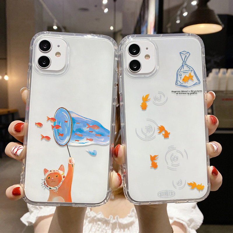 Lovely Fishes Clear Phone Case - Phone Case Clear 评论和价格