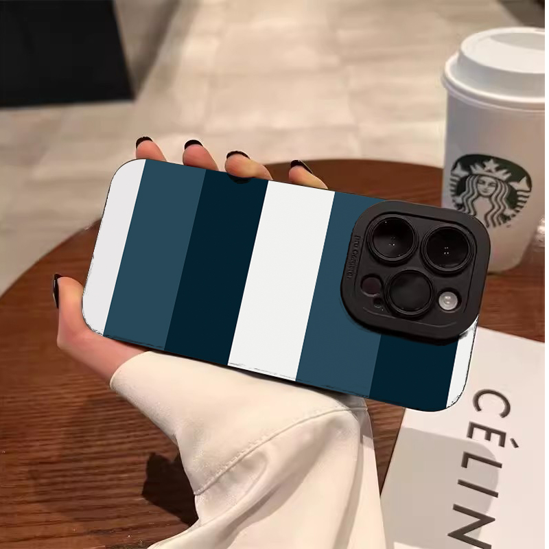 Blue White Striped Pattern Pho - Phone Accessories Samsung 评论和价格