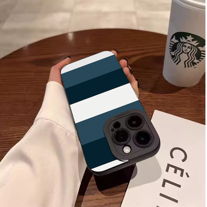 Blue White Striped Pattern Pho - Phone Accessories Samsung 评论和价格