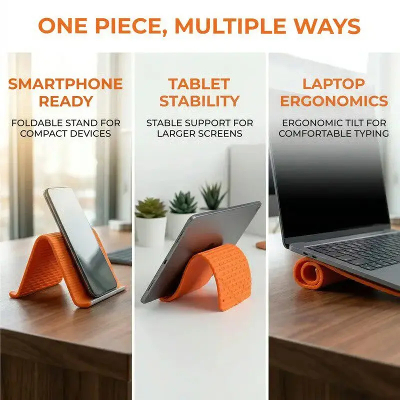 Silicone Foldable Phone Stand  - Desk Phone Stand 评论和价格