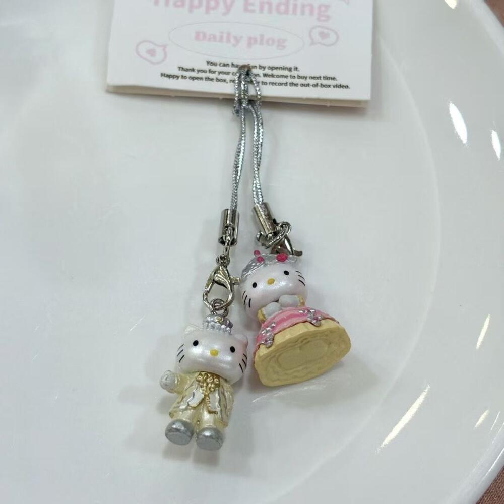 Kawaii Hello Kitty Wedding Dre - Phone Accessories Hanging 评论和价格