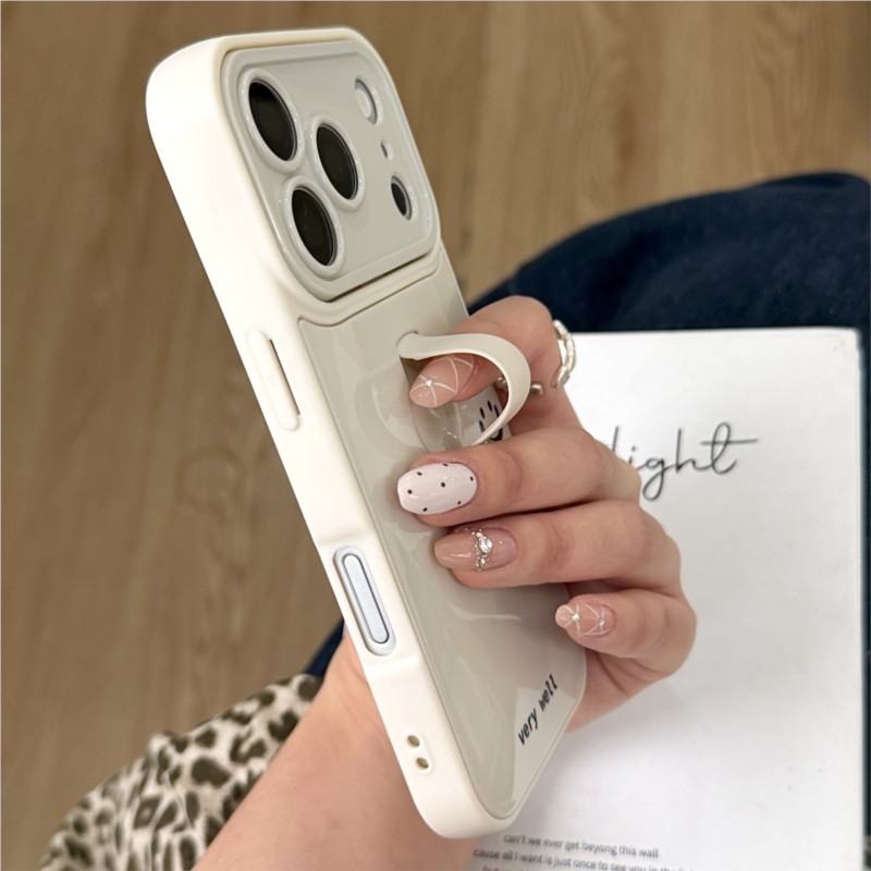 Korean Ins Style Smile Letter  - Phone Ring Holder 评论和价格