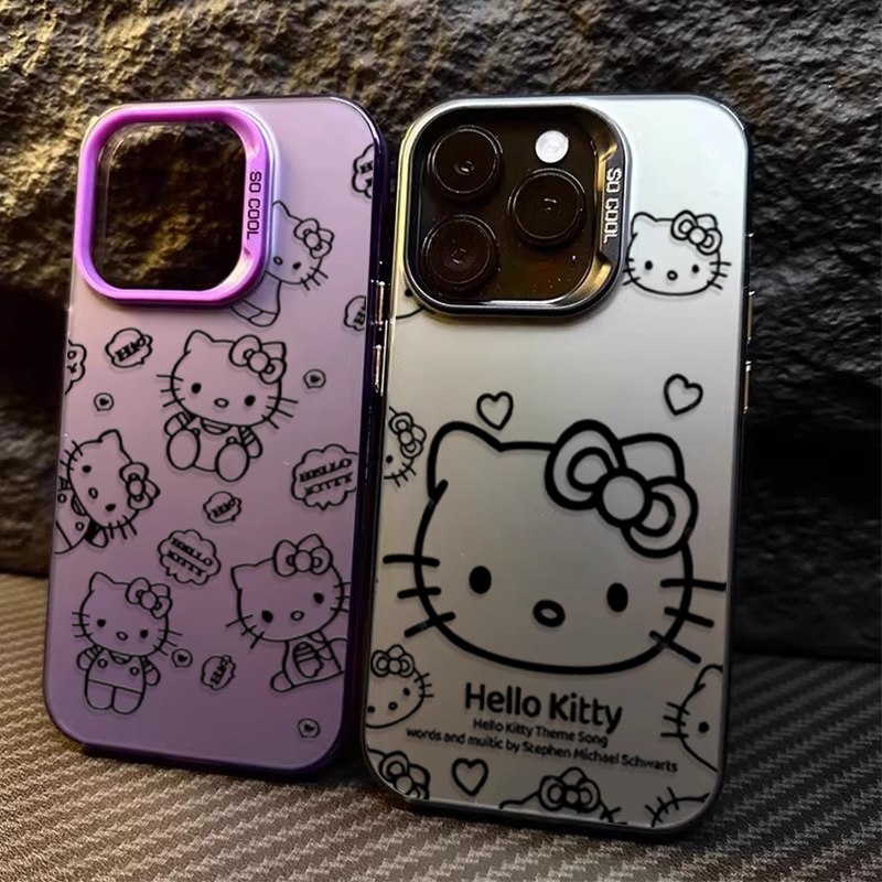 Cute line Hello Kitty Phone Ca - X Phone Accessories 评论和价格