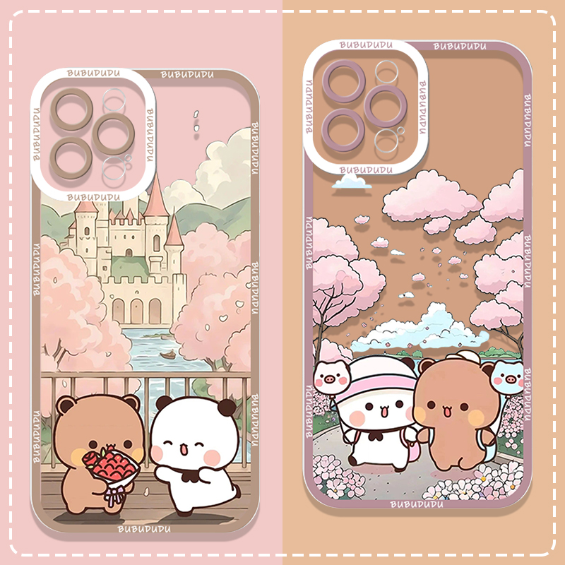 Cute BUBU DUDU Couple Clear Ph - Phone Case Clear 评论和价格