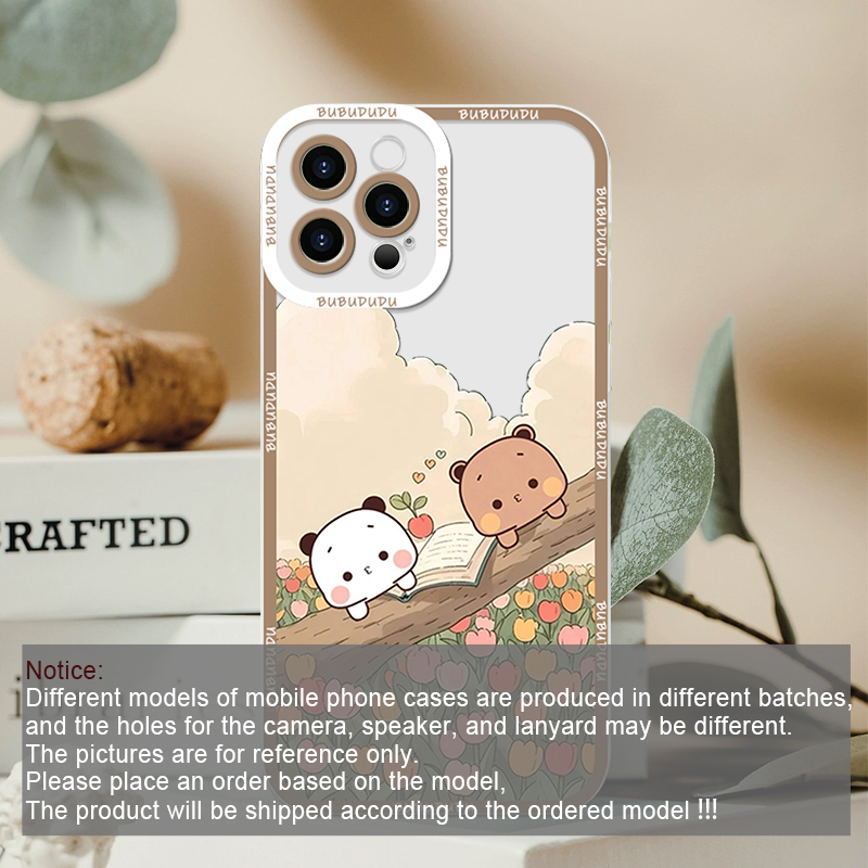 Cute BUBU DUDU Couple Clear Ph - Phone Case Clear 评论和价格