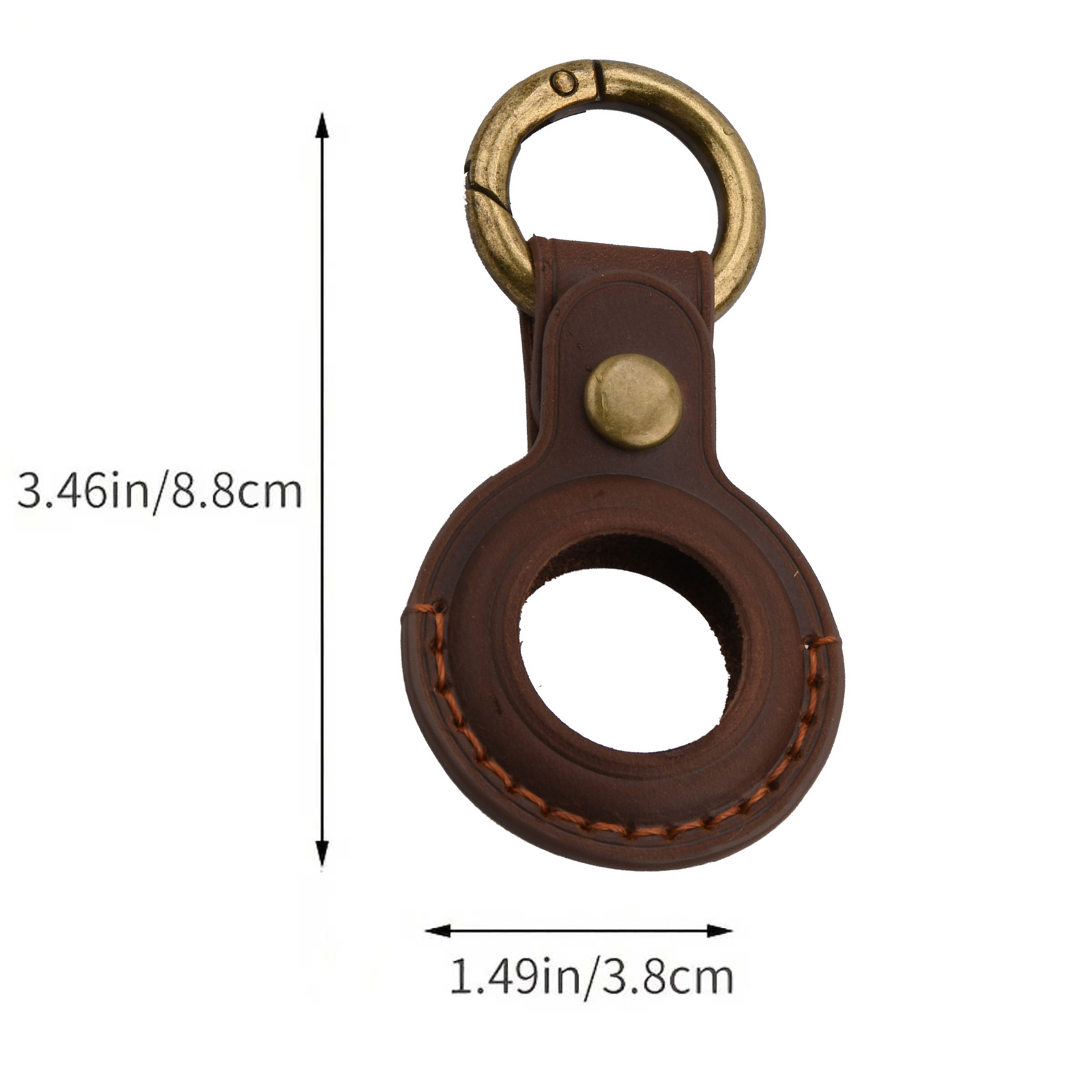 1PCS Cowhide Leather AirTag Ca - Airtag Holder Case 评论和价格