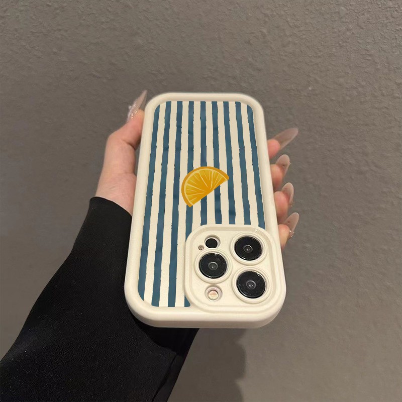 Striped Lemon Slice Pattern Ph - X Phone Accessories 评论和价格