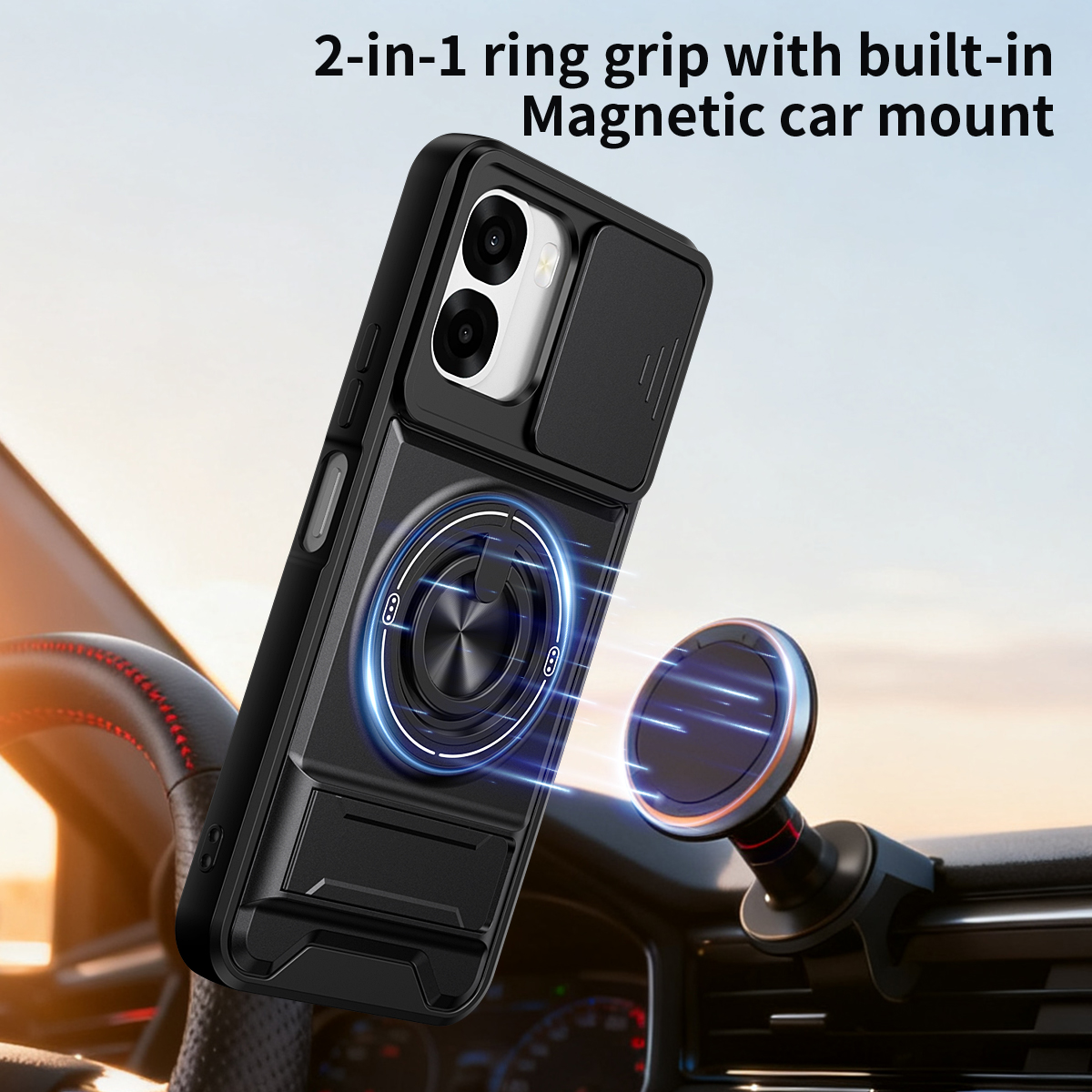 Armor Phone Case For Oppo A6x  - Phone Accessories Ring 评论和价格