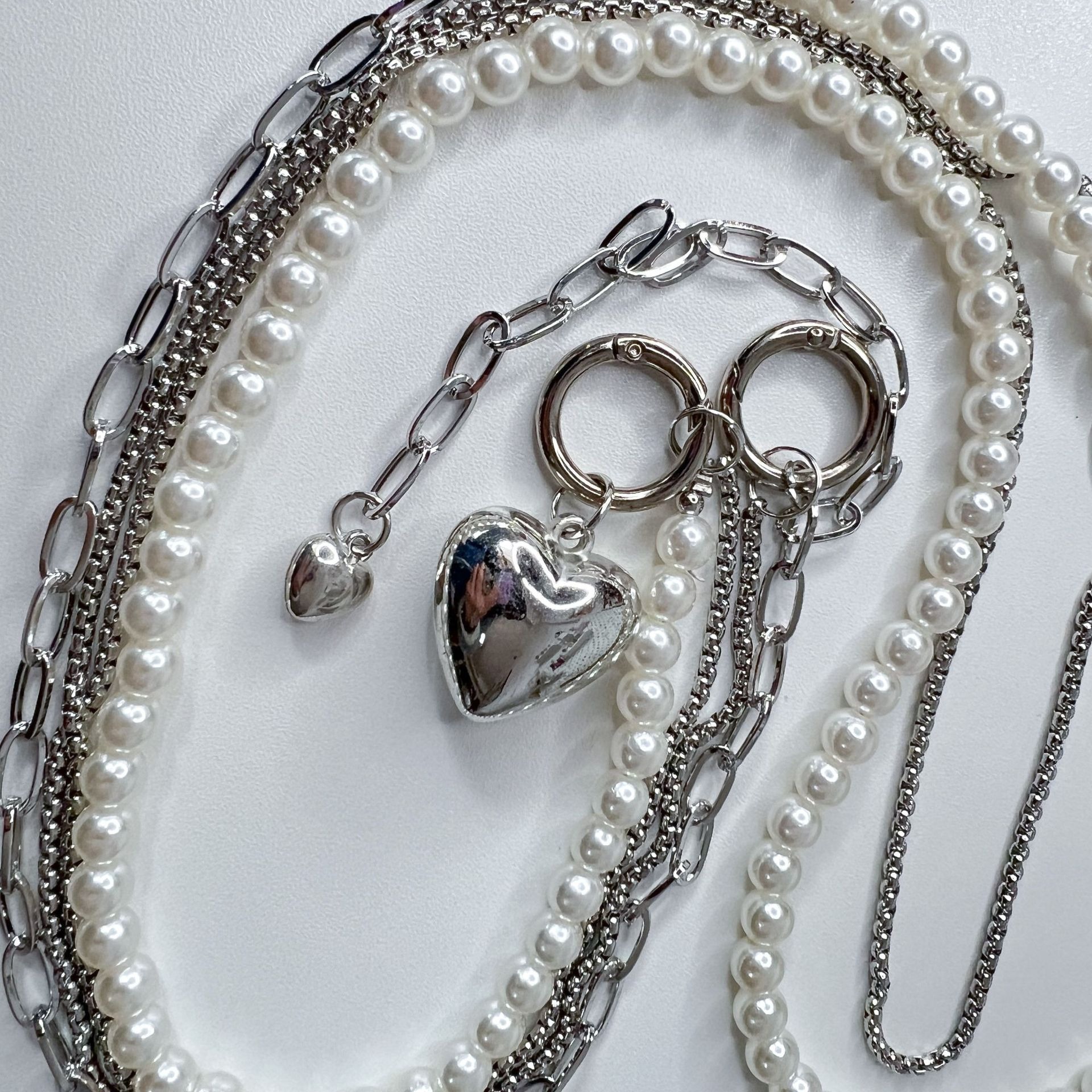 Long Pearl Phone Lanyard Handm - Phone Accessories Hanging 评论和价格
