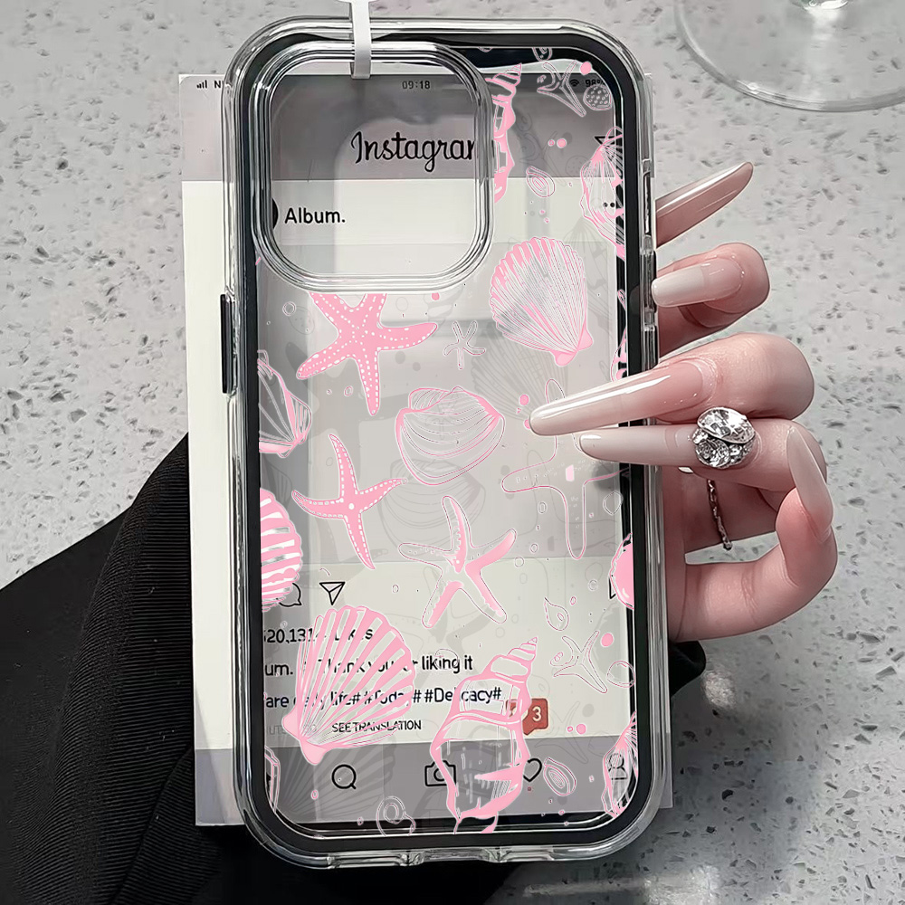 Summer Pink Seashell Clear Pho - X Phone Accessories 评论和价格
