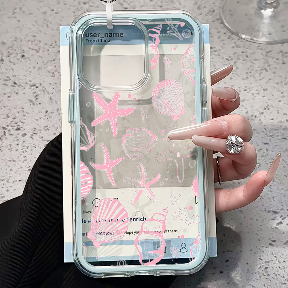 Summer Pink Seashell Clear Pho - X Phone Accessories 评论和价格