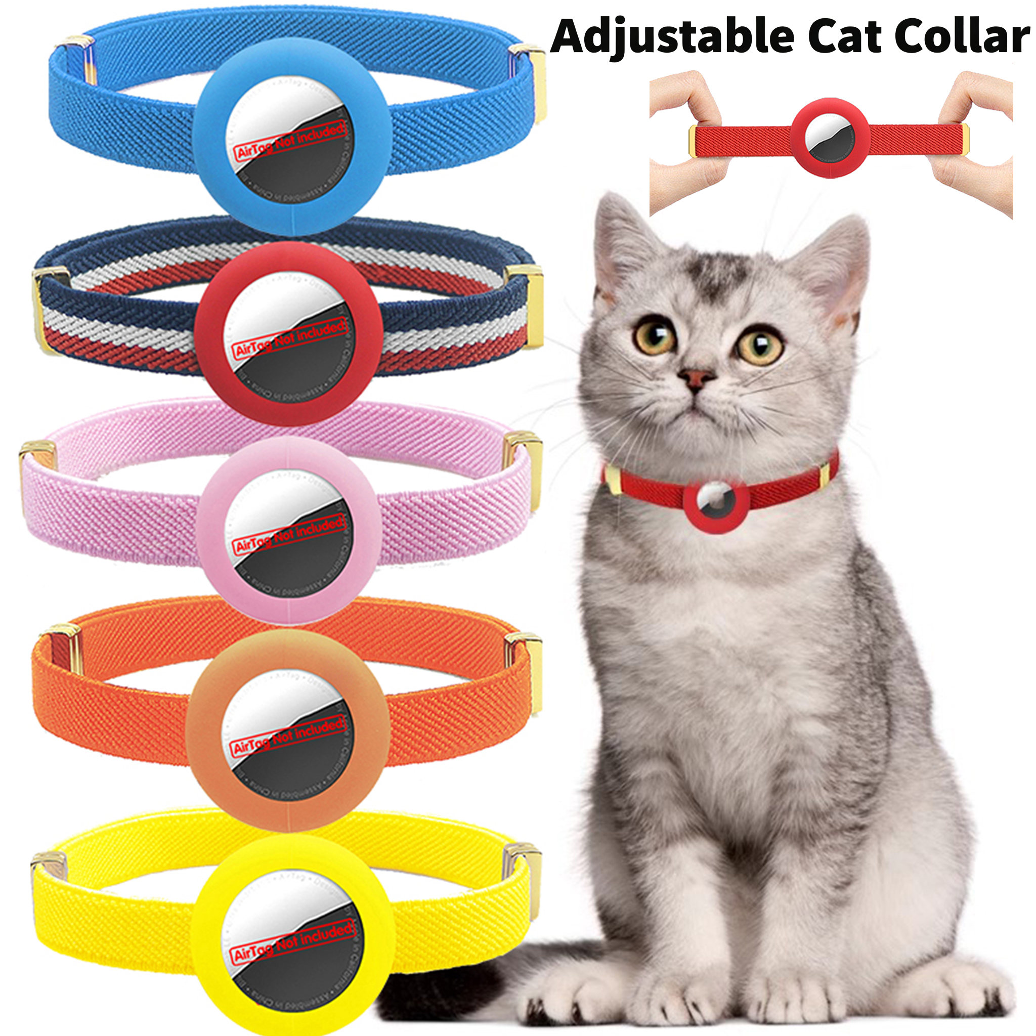 Cute Breakaway Cat Collar Elas - Airtag Holder Case 评论和价格