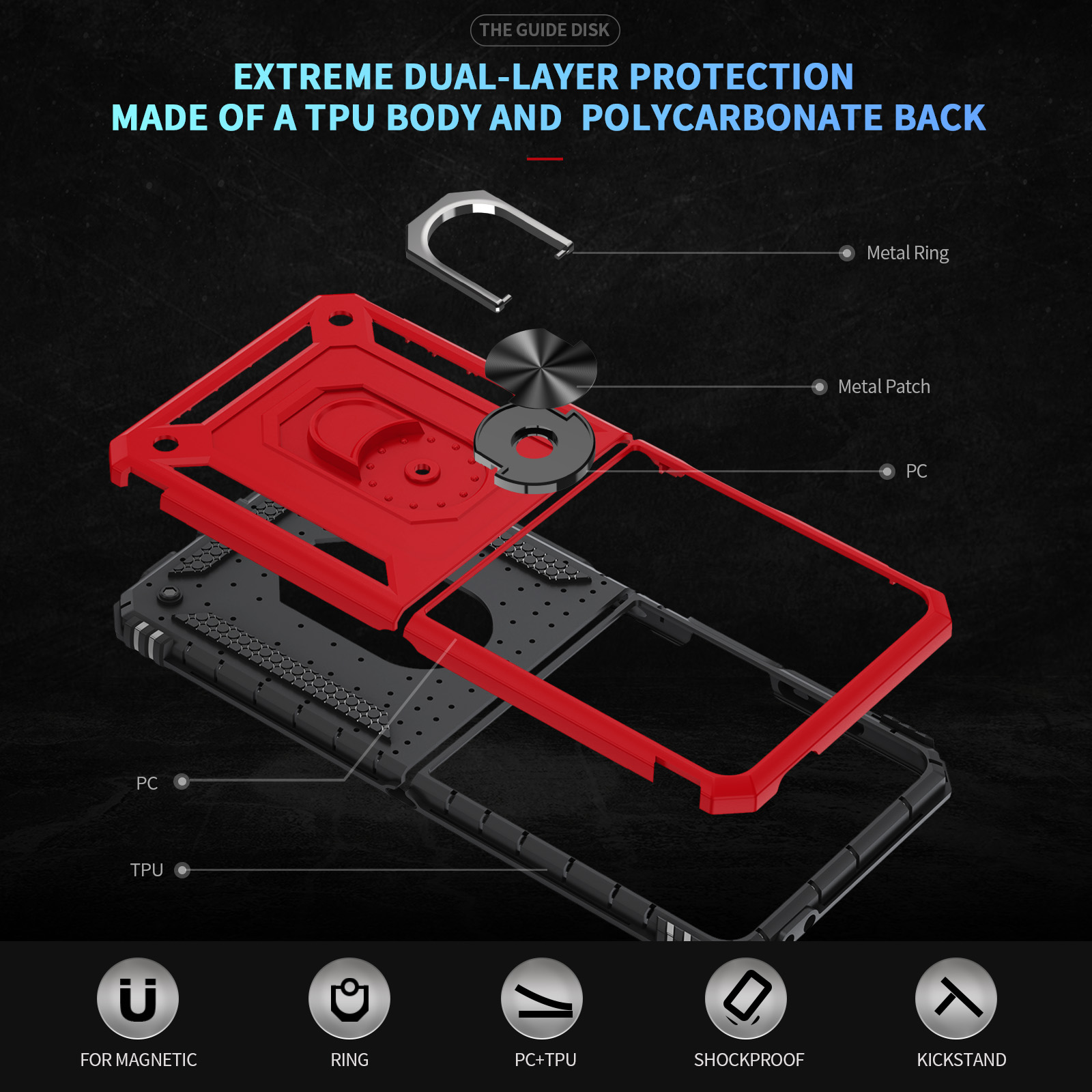 Military-grade Shockproof Phon - Phone Ring Holder 评论和价格