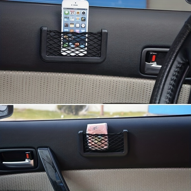 1pc Car Storage Bag Net Pocket - Phone Accessories Hanging 评论和价格