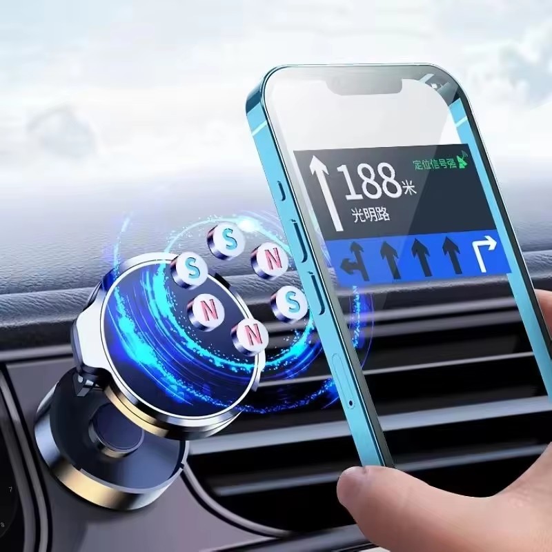 Round Folding Magnetic Car Hol - Phone Accessories Holder Car 评论和价格