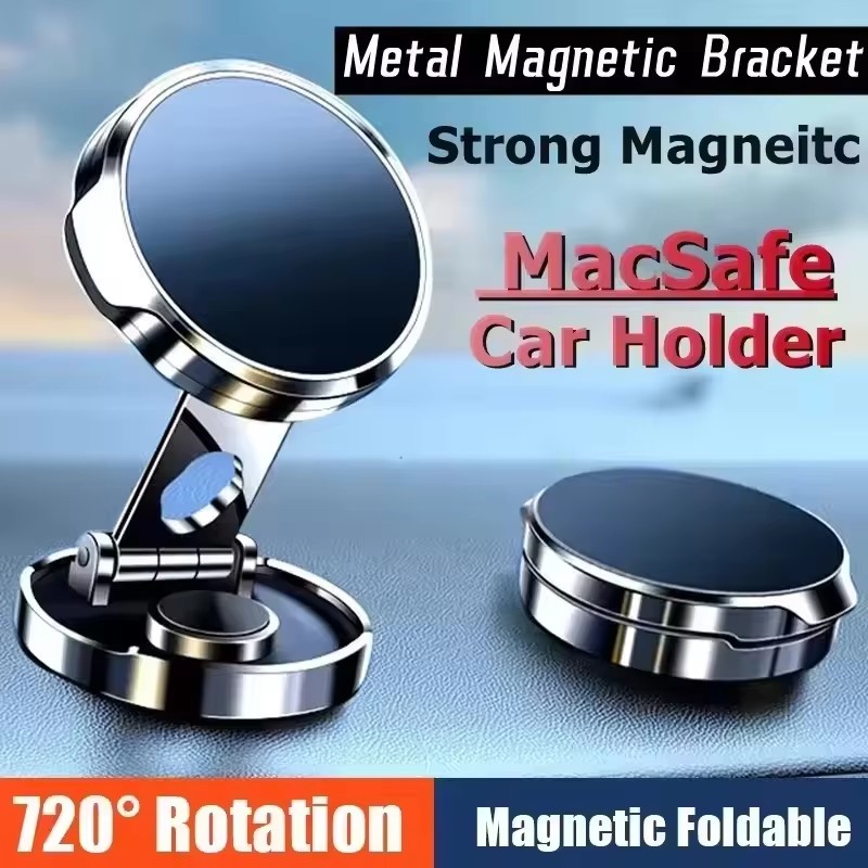 Round Folding Magnetic Car Hol - Phone Accessories Holder Car 评论和价格