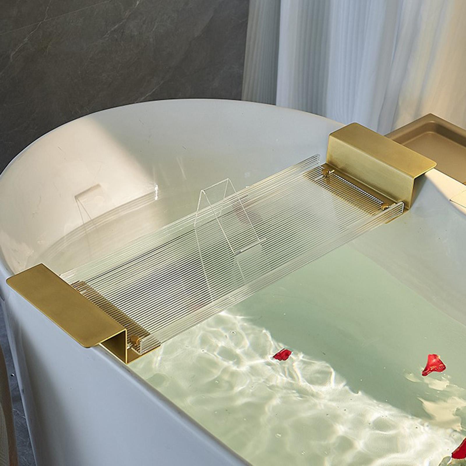 Acrylic Bathtub Tray Extendabl - Phone Accessories Rack 评论和价格