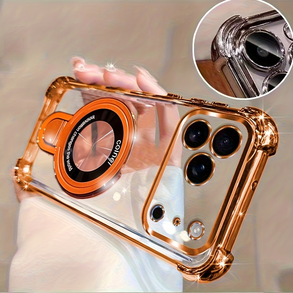 Luxury Plating Phone Case for  - Phone Ring Holder 评论和价格