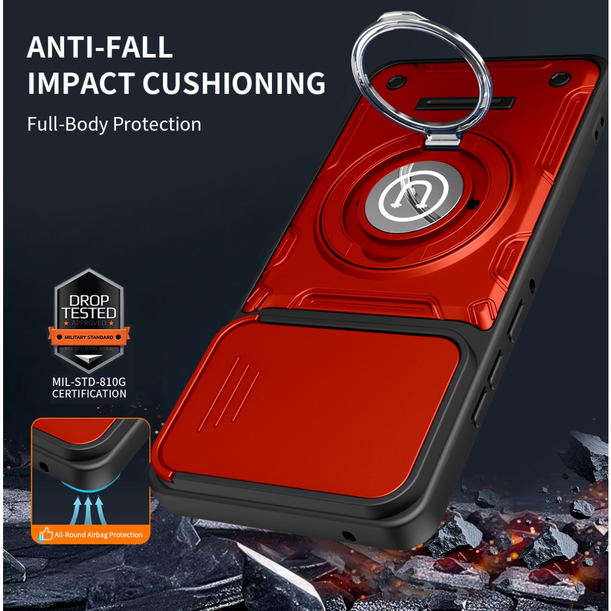 Armor Shockproof Ring Holder P - Phone Ring Holder 评论和价格