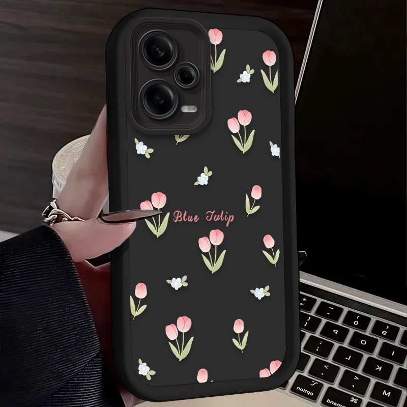Retro Tulip Flower Phone Case  - X Phone Accessories 评论和价格
