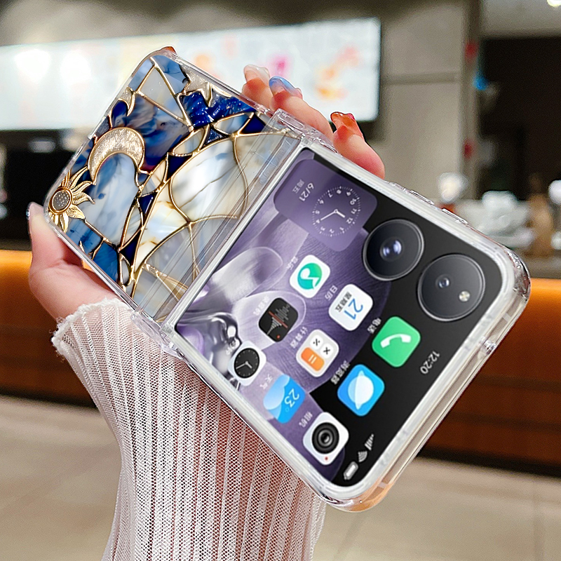 Retro Moon Star Pattern Phone  - Phone Case Clear 评论和价格