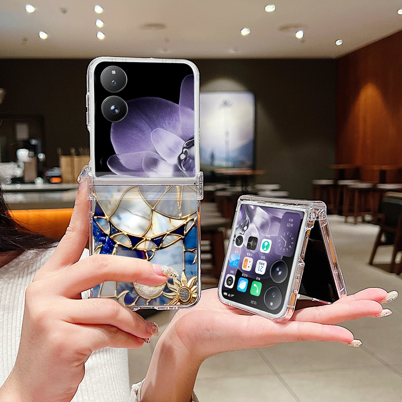 Retro Moon Star Pattern Phone  - Phone Case Clear 评论和价格