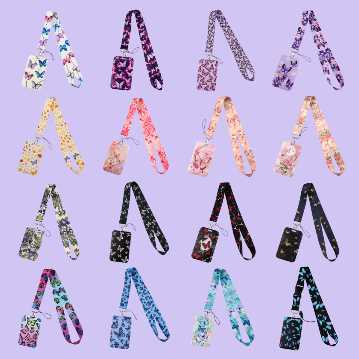 Colorful Butterfly Lanyards Fo - Neck Hanging Phone Holder 评论和价格