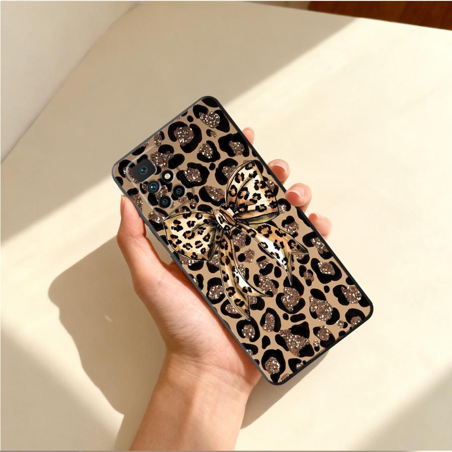 Leopard Letter Hearts Bow Case - X Phone Accessories 评论和价格