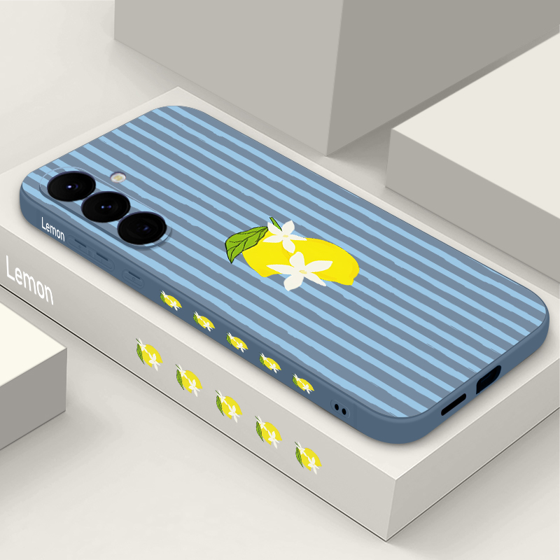 Stripe Lemon Print TPU Phone C - Phone Accessories Samsung 评论和价格