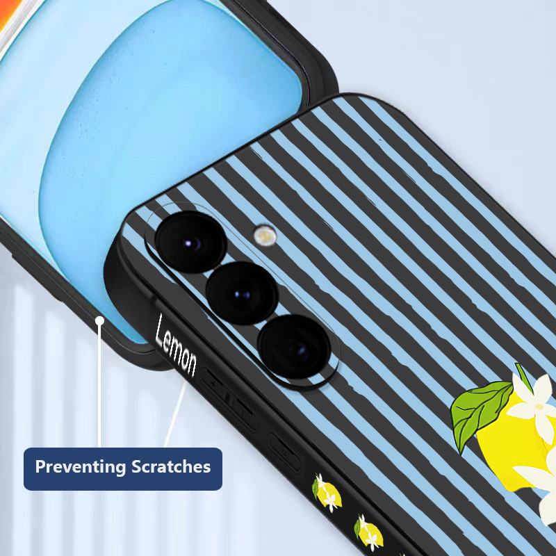 Stripe Lemon Print TPU Phone C - Phone Accessories Samsung 评论和价格