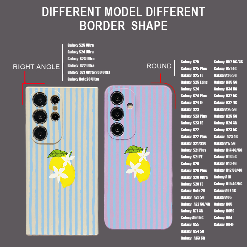 Stripe Lemon Print TPU Phone C - Phone Accessories Samsung 评论和价格