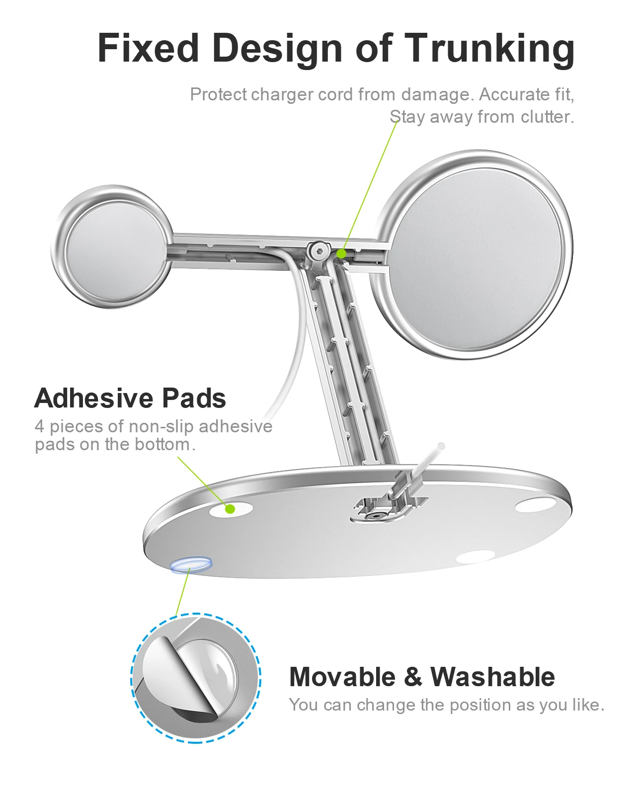EWA 2-in-1 Desktop Phone Stand - Desk Phone Stand 评论和价格