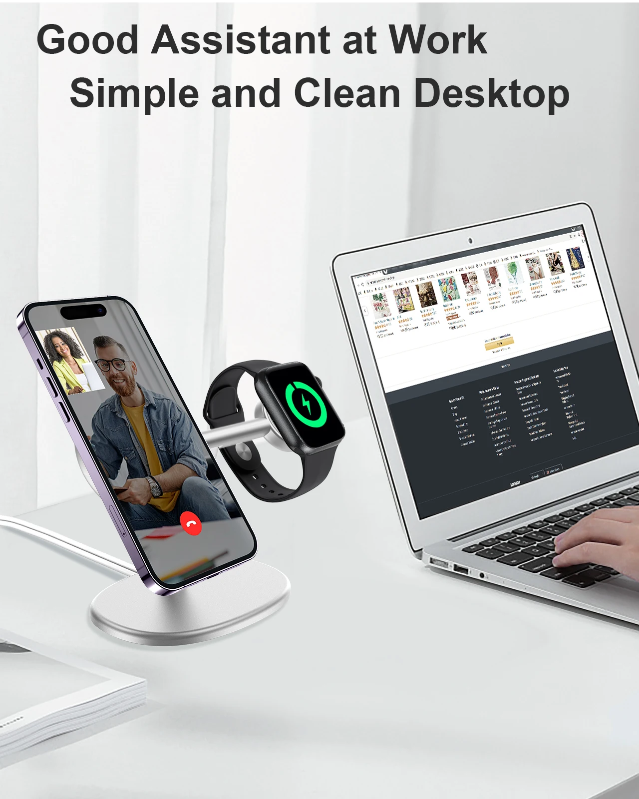 EWA 2-in-1 Desktop Phone Stand - Desk Phone Stand 评论和价格