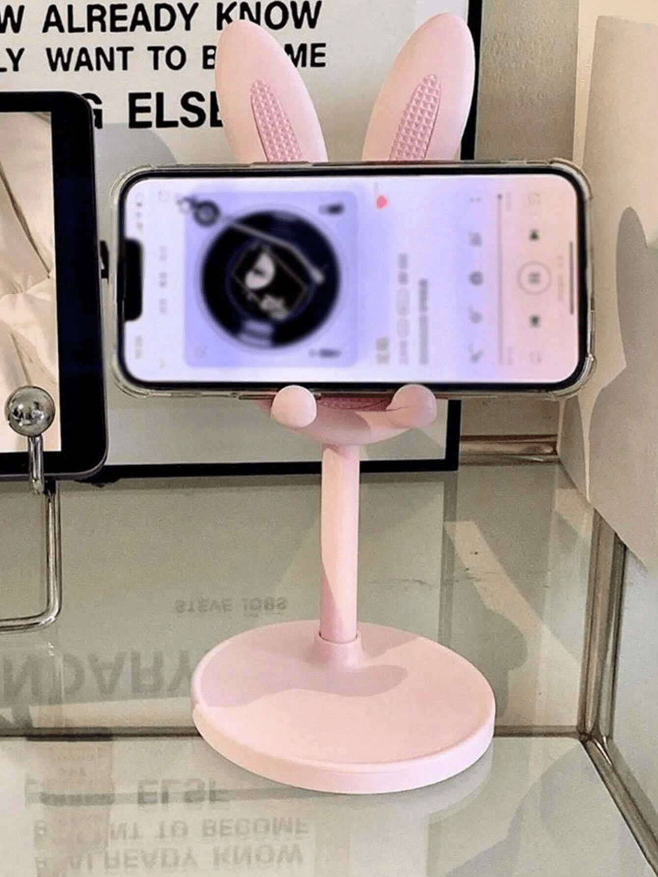 1Pc Foldable Rabbit Shaped Pho - Desk Phone Stand 评论和价格